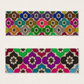 Bloemen van Plezier ~ Bladwijzer / Grootte 3" x 1" Mini Visitekaartjes (Voorkant /achterkant)