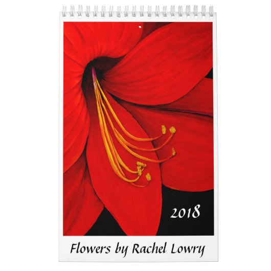 Bloemen van Rachel Lowry 2018 Agenda Kalender (Hoes)