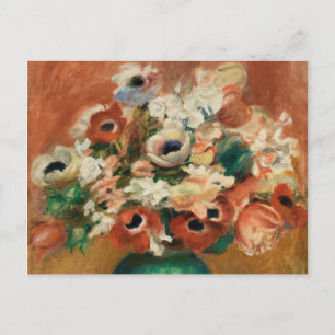 Bloemen van Renoir Impressionist Art Painting Briefkaart