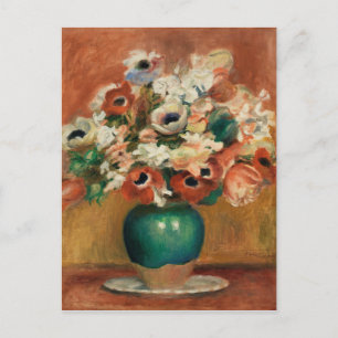 Bloemen van Renoir Impressionist Art Painting Briefkaart