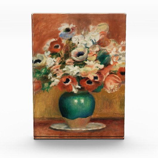 Bloemen van Renoir Impressionist Art Painting Fotoblokken (Voorkant)