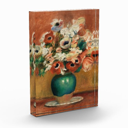 Bloemen van Renoir Impressionist Art Painting Fotoblokken (Links)