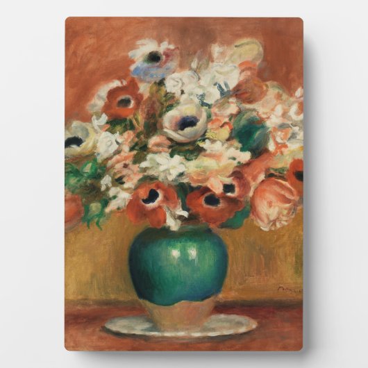 Bloemen van Renoir Impressionist Art Painting Fotoplaat (voorkant)