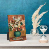 Bloemen van Renoir Impressionist Art Painting Fotoplaat (Zijkant)