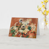 Bloemen van Renoir Impressionist Art Painting Kaart (Gele Bloem)