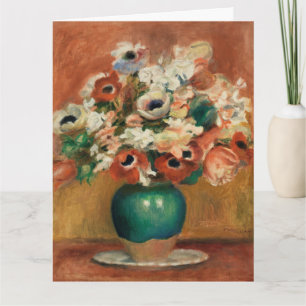 Bloemen van Renoir Impressionist Art Painting Kaart
