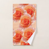 Bloemen van rood-Oranje Rozen Bad Handdoek (Handdoek)