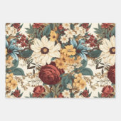  bloemen van Roos, tulp, lelies en madeliefjes Inpakpapier Vel (Voorkant 2)