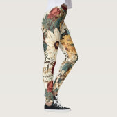 bloemen van Roos, tulp, lelies en madeliefjes Leggings (Rechts)