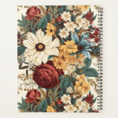 bloemen van Roos, tulp, lelies en madeliefjes Planner (Achterkant)