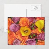 Bloemen van schoonheid briefkaart (Voorkant / Achterkant)