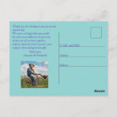 Bloemen van Sering Vergeet-mij-nietje Dank Je Briefkaart (Achterkant)