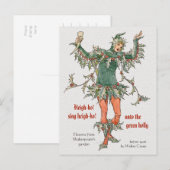 Bloemen van Shakespeare Holly Walter Crane CC0968 Briefkaart (Voorkant / Achterkant)