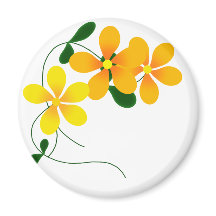 Bloemen van Sinaasappel en geel