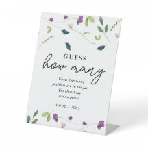 Bloemen van suikererwten | Baby shower gissen spel