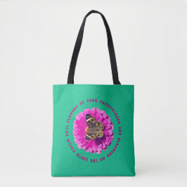 Bloemen van Uw Trouw Psalmen Vlinder Tote Bag