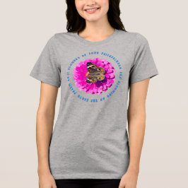 Bloemen van Uw Trouw Vlinder & Bloem Tri-Blend Shirt