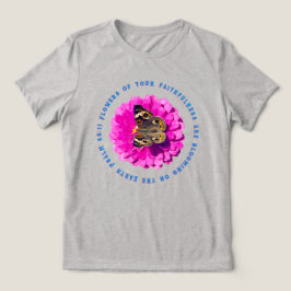 Bloemen van Uw Trouw Vlinder & Bloem Tri-Blend Shirt