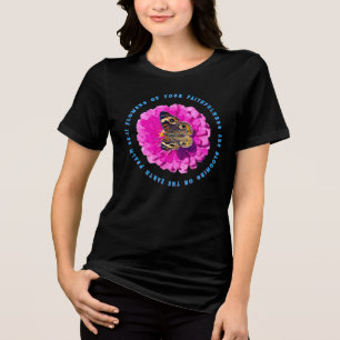 Bloemen van Uw Trouw Vlinder Christelijk Tri-Blend Shirt