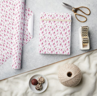 Bloemen van verfijnde vrouwelijkheid cadeaupapier