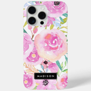 Bloemen van voorjaarsWaterverf iPhone 15 Pro Max Hoesje