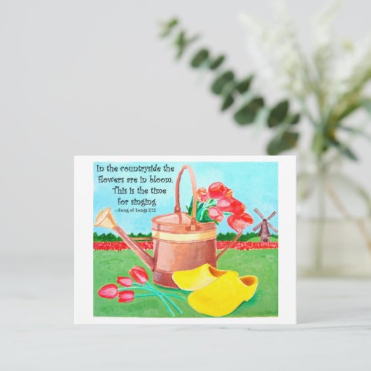 Bloemen van vriendschap Inspirerend Briefkaart (Staand voorkant)