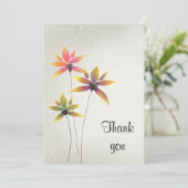 Bloemen van waardering feestdagenkaart (Staand voorkant)