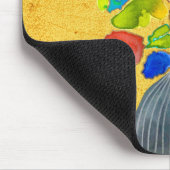 bloemen van waterverf, vaas muismat (Hoek)