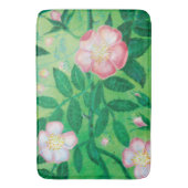 Bloemen van wilde rozen badmat (Voorkant Verticaal)