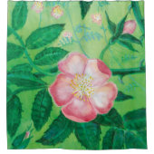 Bloemen van wilde rozen douchegordijn (Voorkant)