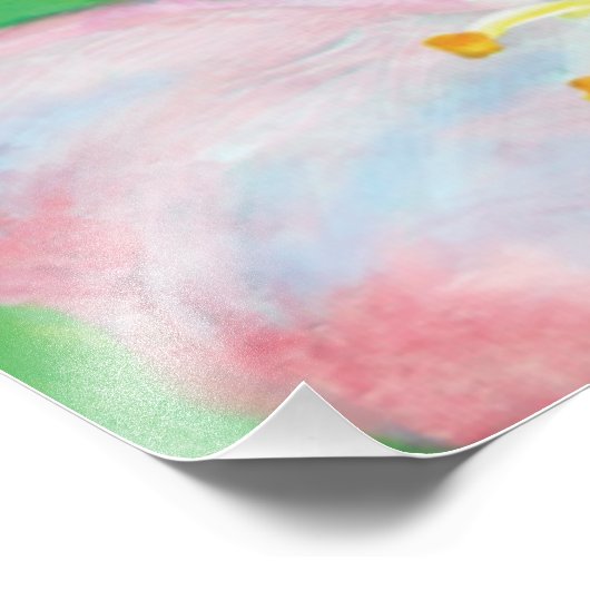 Bloemen van wilde rozen foto afdruk (Hoek)