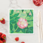 Bloemen van wilde rozen servet (Insitu)