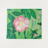 Bloemen van wilde rozen wandkleed (Voorkant (horizontaal))