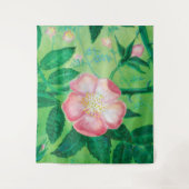 Bloemen van wilde rozen wandkleed (Voorkant)
