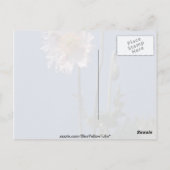 bloemen van witte opiumpapaver (Papaver Somniferum Briefkaart (Achterkant)