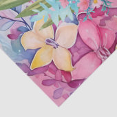 Bloemen van Zee Turtle & Pastel Tissuepapier (Detail)