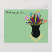 bloemen Vase Denken aan je Briefkaart (Voorkant)
