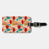 Bloemen, vassen en flessen bagagelabel (Voorkant horizontaal)