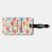 Bloemen, vassen en flessen bagagelabel (Achterkant horizontaal)