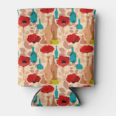 Bloemen, vassen en flessen blikjeskoeler (Voorkant)
