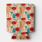 Bloemen, vassen en flessen blikjeskoeler (Achterkant)