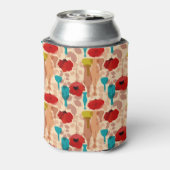 Bloemen, vassen en flessen blikjeskoeler (Blikje Achterkant)