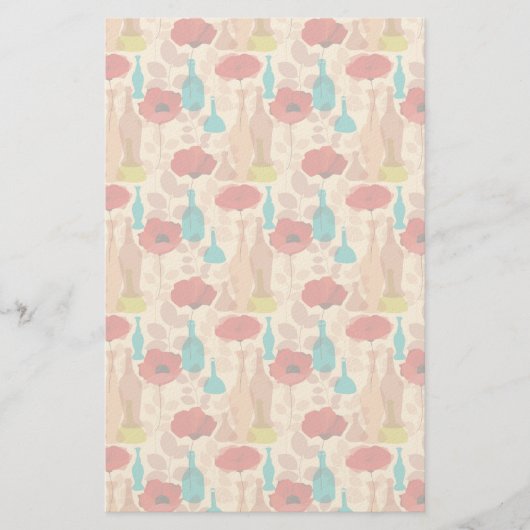 Bloemen, vassen en flessen briefpapier (Voorkant)
