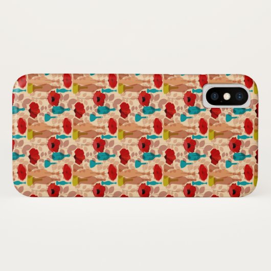 Bloemen, vassen en flessen Case-Mate iPhone case (Achterkant (horizontaal))
