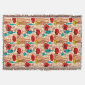 Bloemen, vassen en flessen deken (Voorkant)