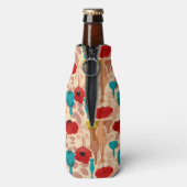 Bloemen, vassen en flessen flesjeskoeler (Fles Achterkant)