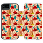 Bloemen, vassen en flessen incipio iPhone portemonnee hoesje (Agenda Open)