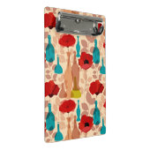 Bloemen, vassen en flessen mini klembord (Schuin)