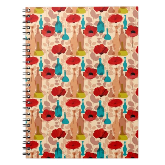 Bloemen, vassen en flessen notitieboek (Voorkant)