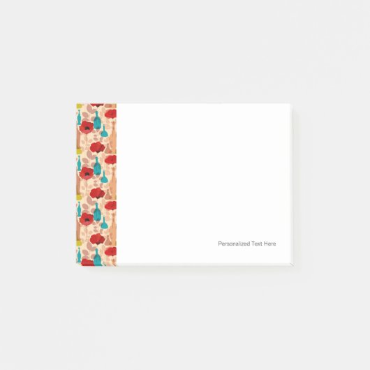 Bloemen, vassen en flessen post-it® notes (Voorkant)